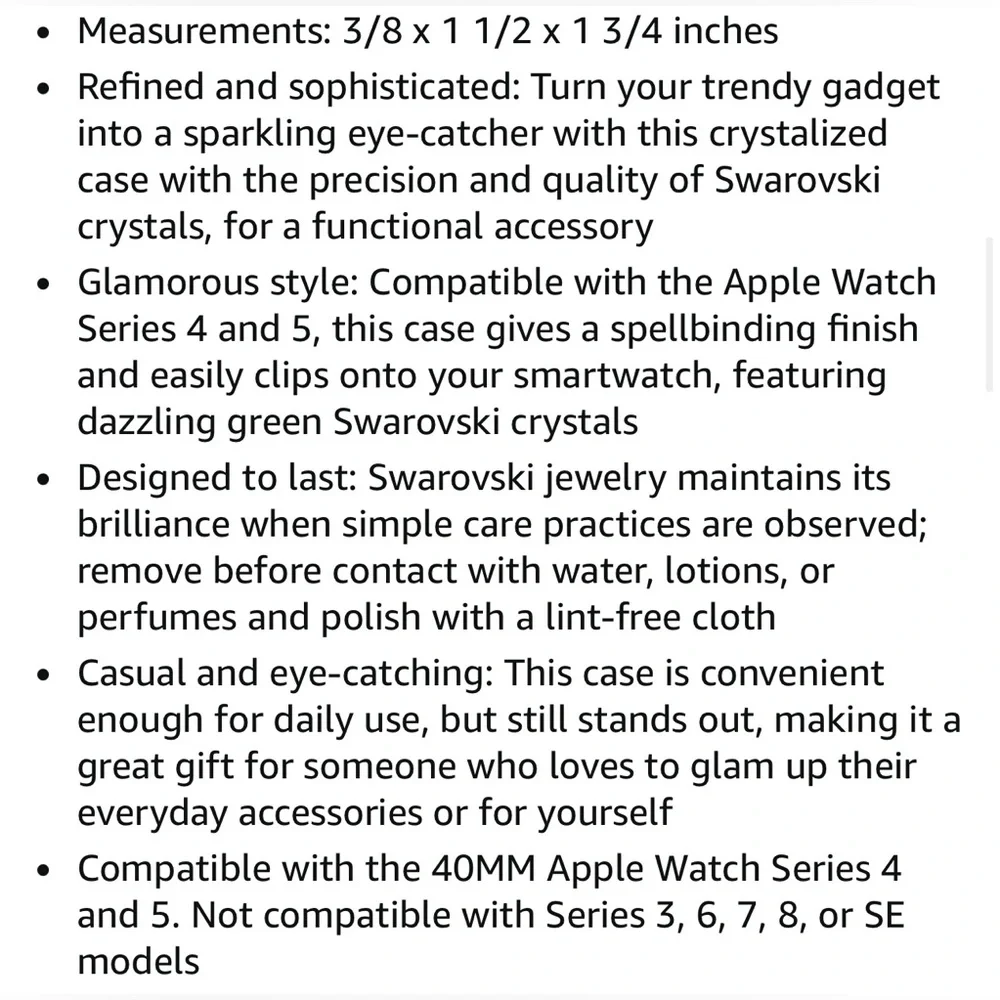Swarovski Millenia Apple Watch Cover